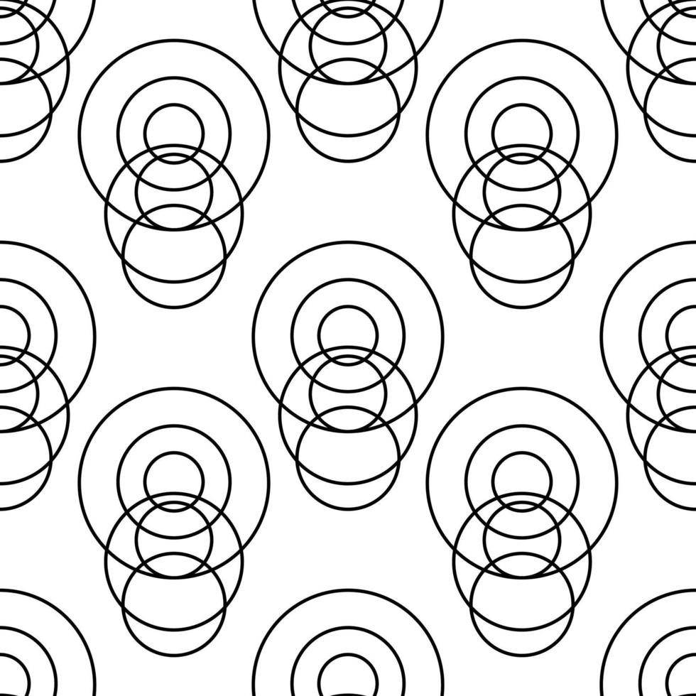 circles seamless pattern. abstraction from circles. wallpaper for textiles vector