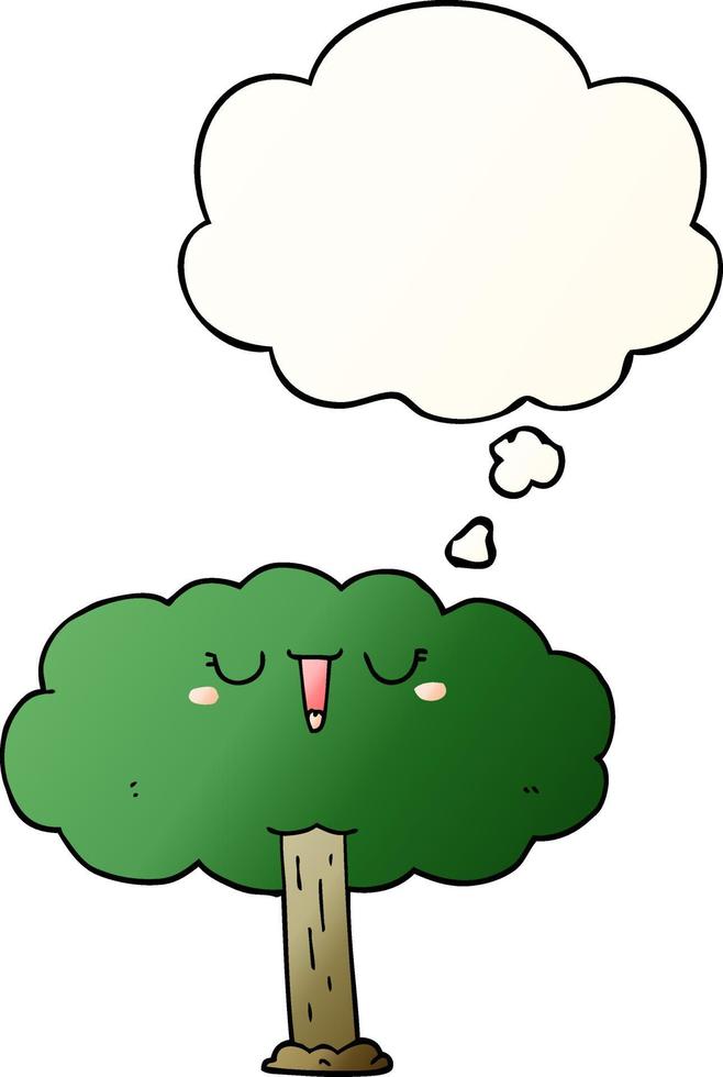 árbol de dibujos animados y burbuja de pensamiento en estilo degradado suave Vector en Vecteezy con degradado árbol de dibujos animados y burbuja de pensamiento en estilo degradado suave Vector en Vecteezy