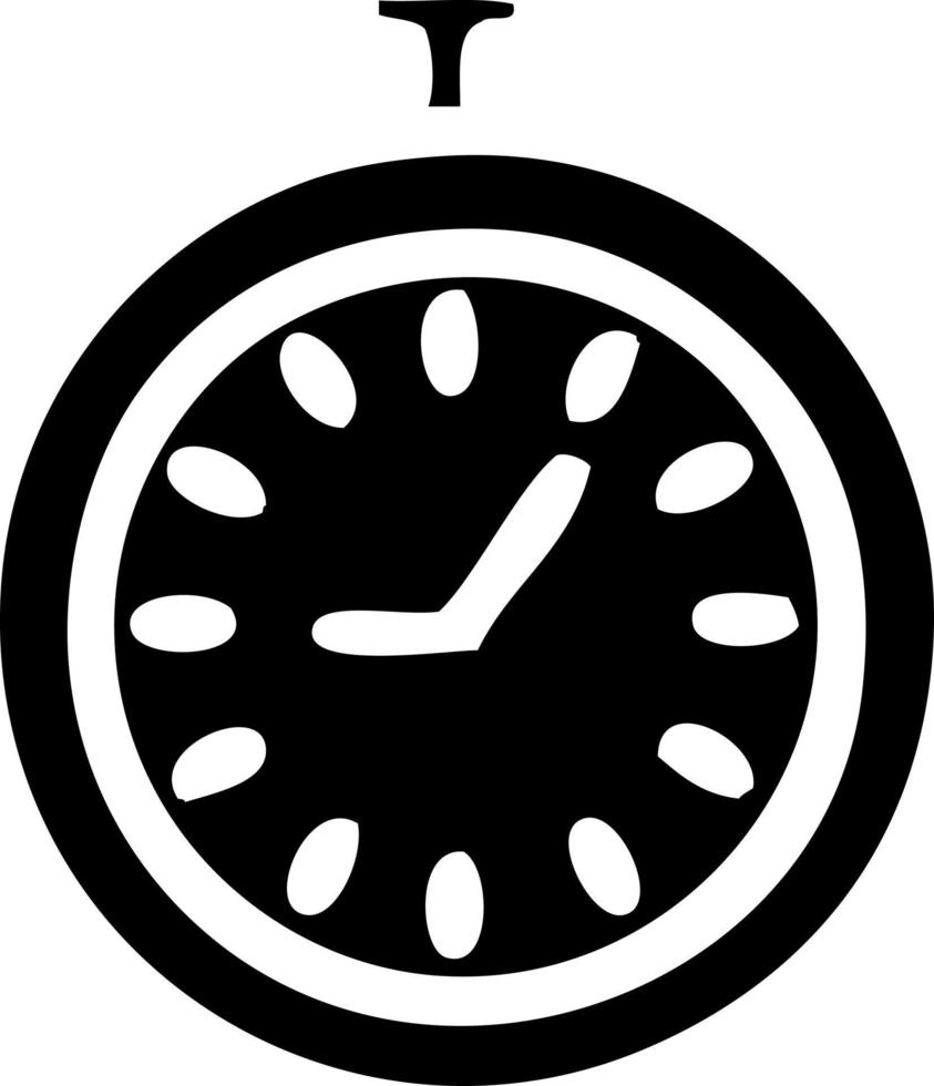 flat symbol time stopper vector