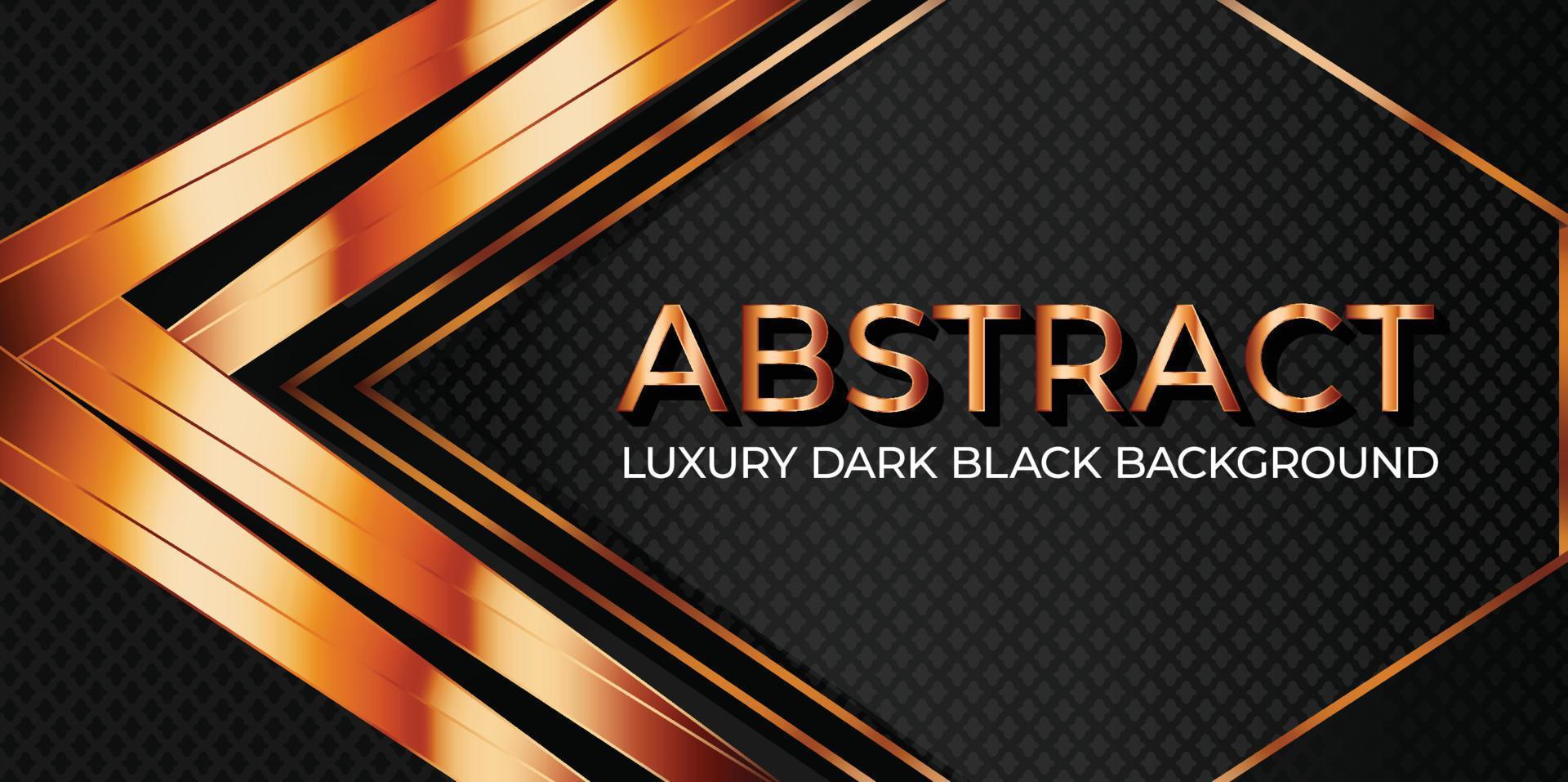 Luxury Dark Black abstract Background, Futuristic technology background, Glowing banner design vector