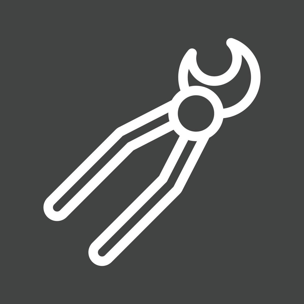 Extracting Line Inverted Icon vector