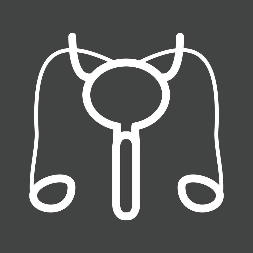 Male Reproductive System Line Inverted Icon vector