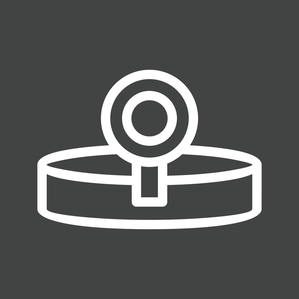 Headlamp Line Inverted Icon vector