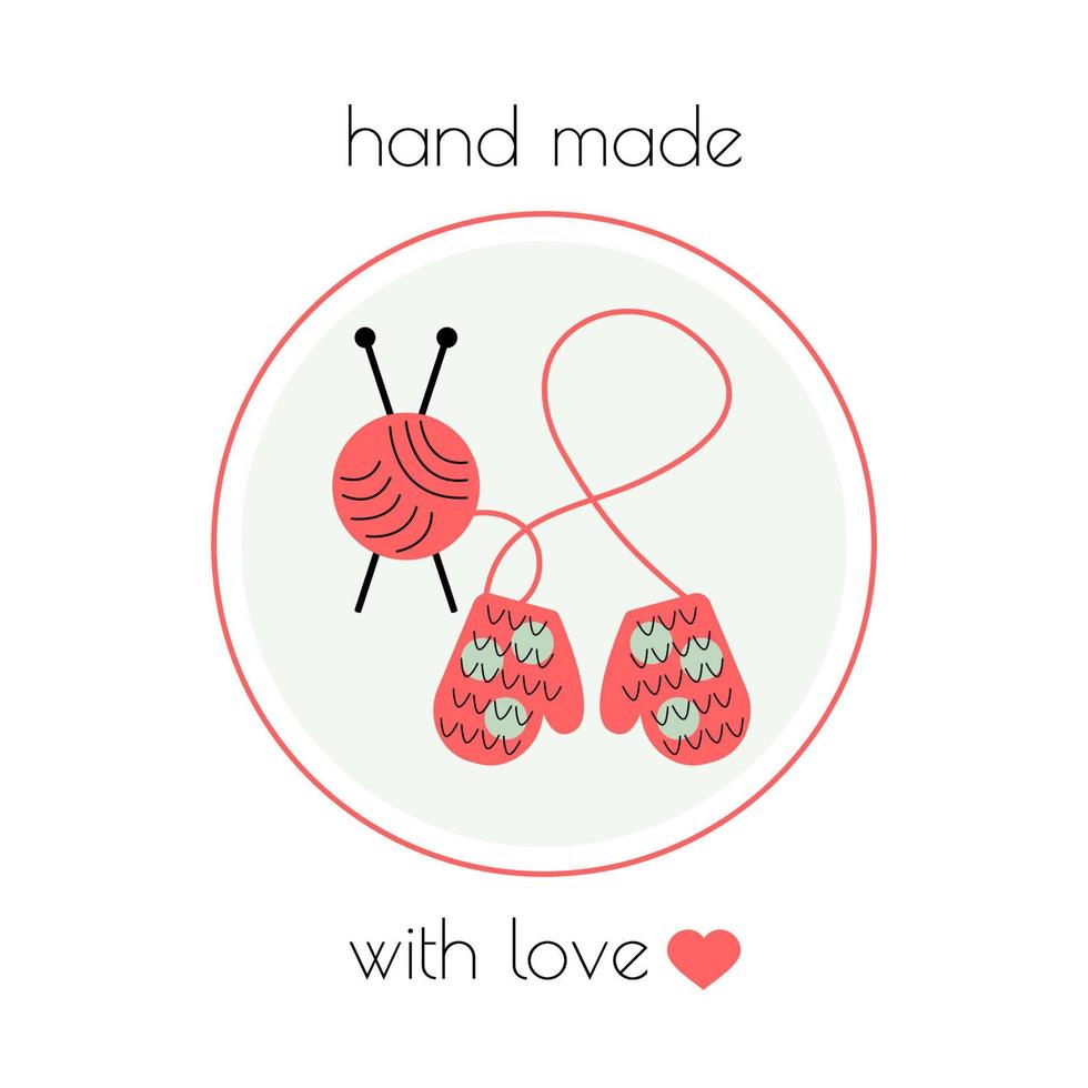 Knitting studio. Vector illustration