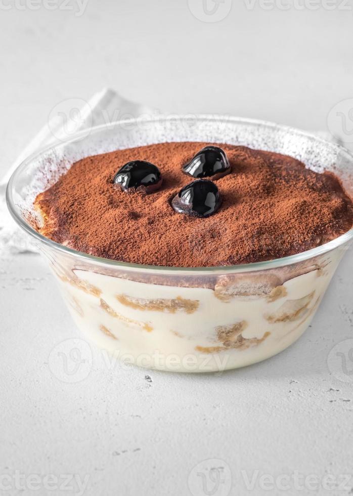 Portion of tiramisu photo