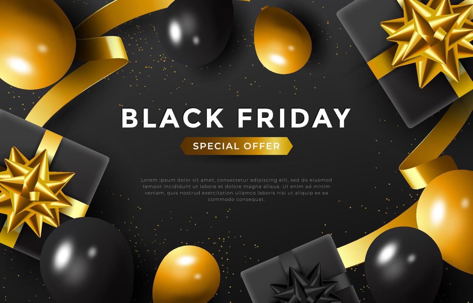 Black Friday Sale Poster vector