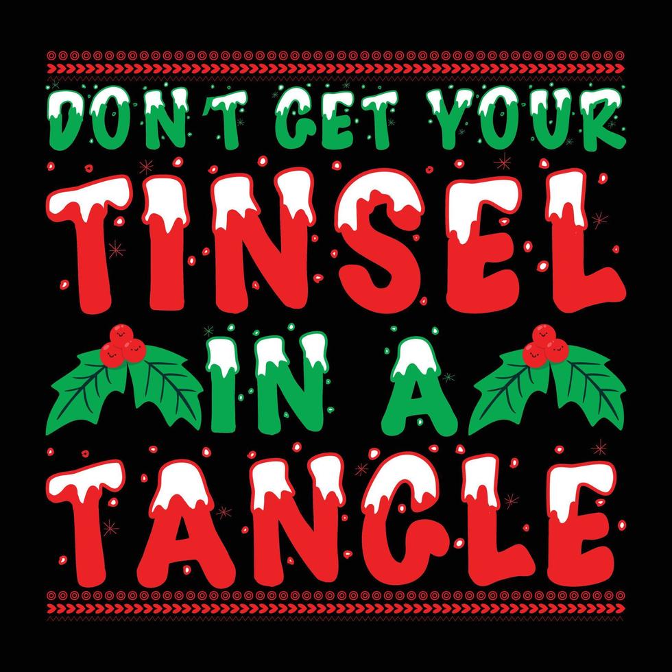 Christmas T-shirt Design Print Ready File Vector
