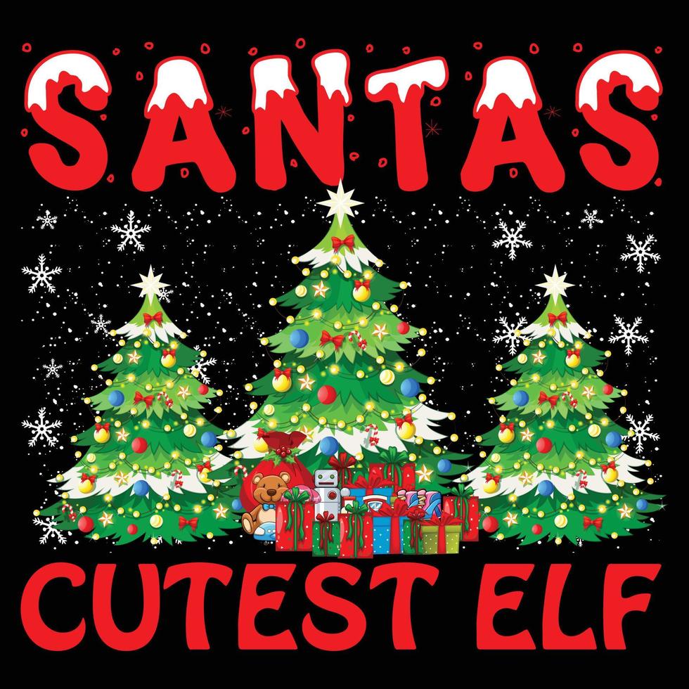 Christmas T-shirt Design Print Ready File Vector