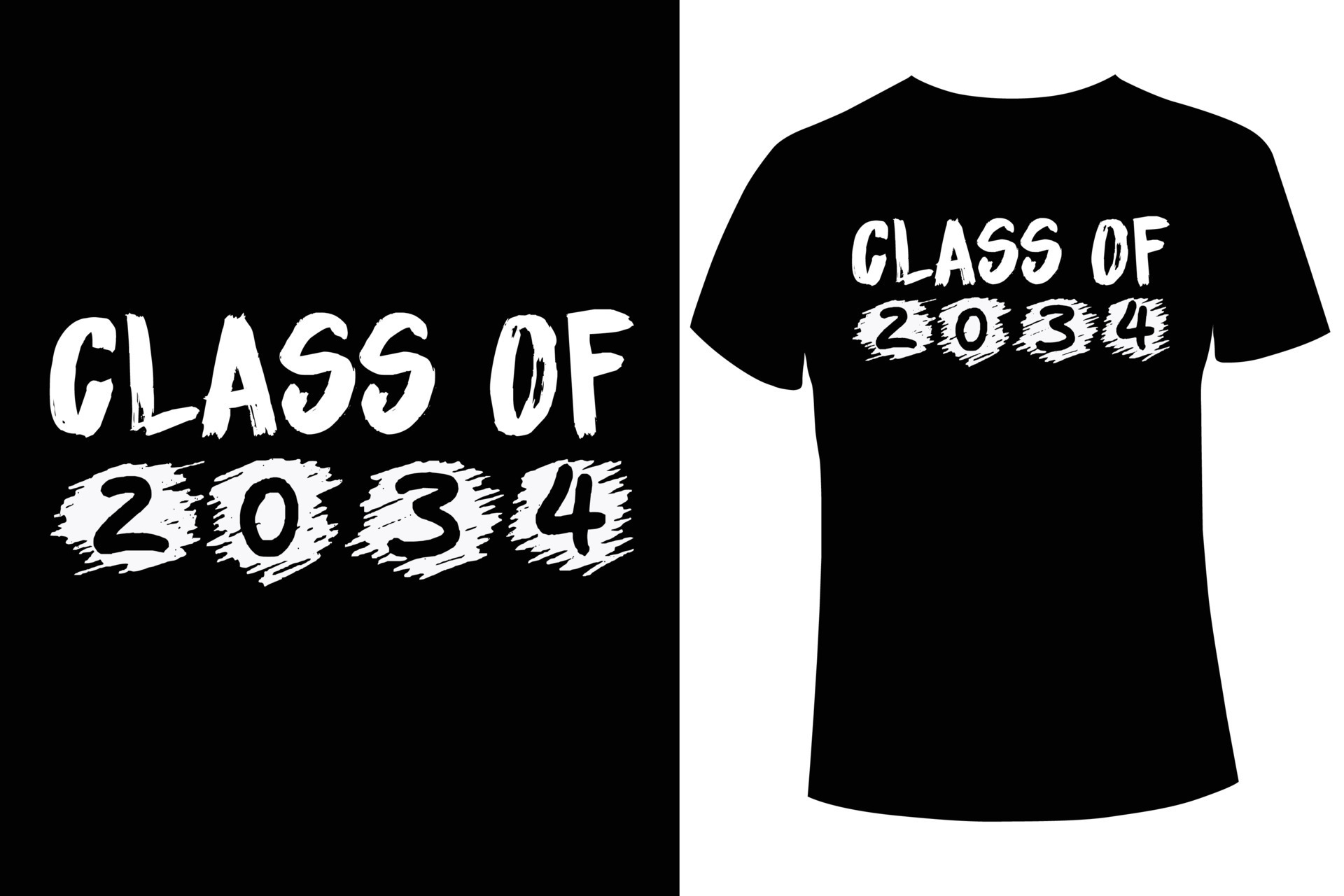 Class of 2034 t shirt design template 11942993 vector art at vecteezy