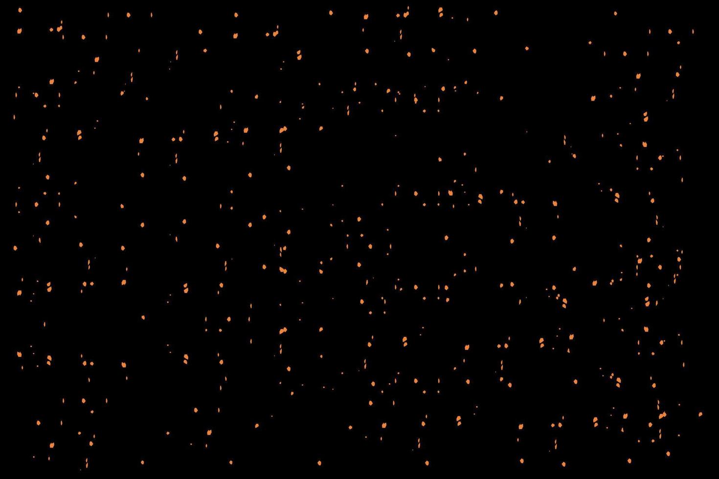 Black background abstract with orange spots. vector