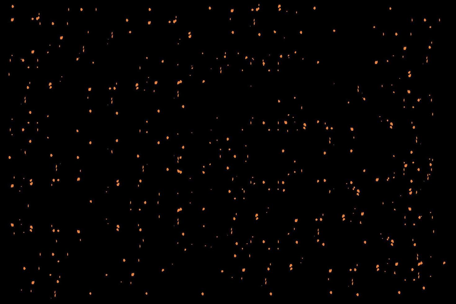 Black background abstract with orange spots. vector