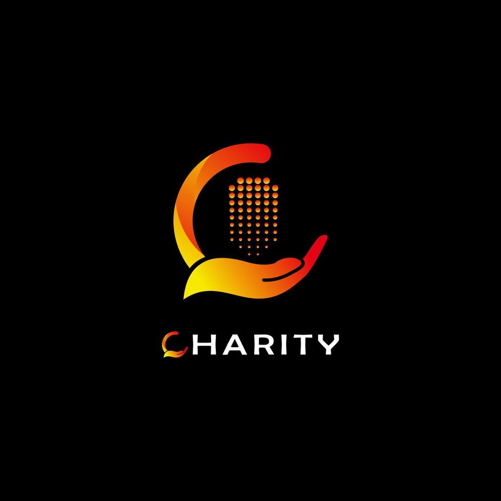 Social action logo, Charity vector