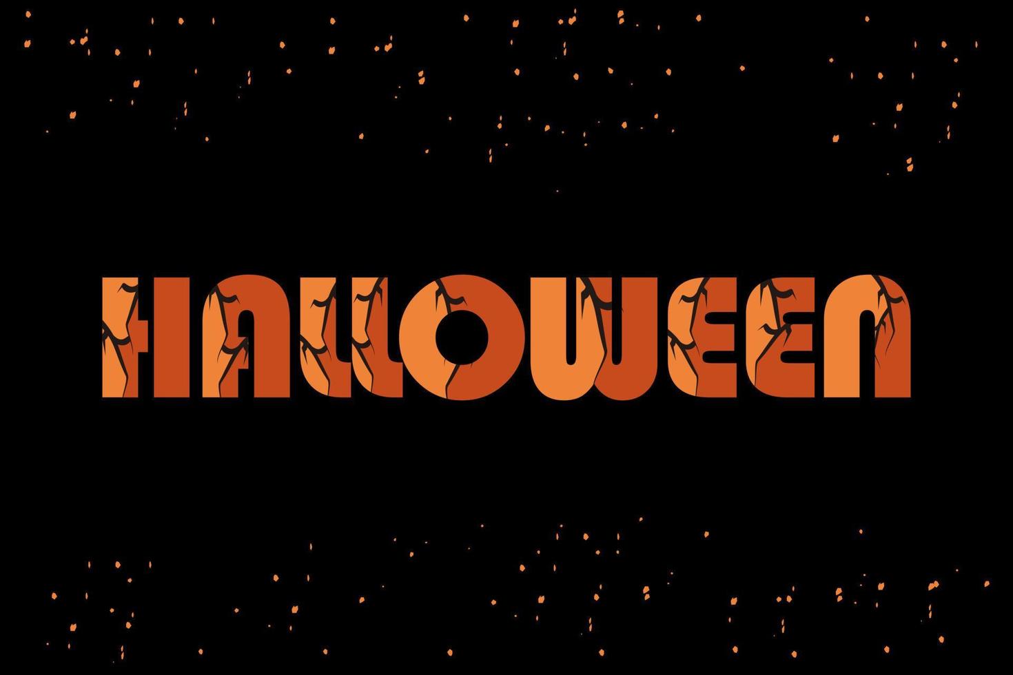 Halloween Text Banner, Vector design.