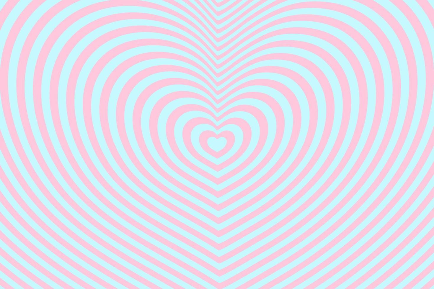 Abstract optical illusion background with a heart. Vector. vector
