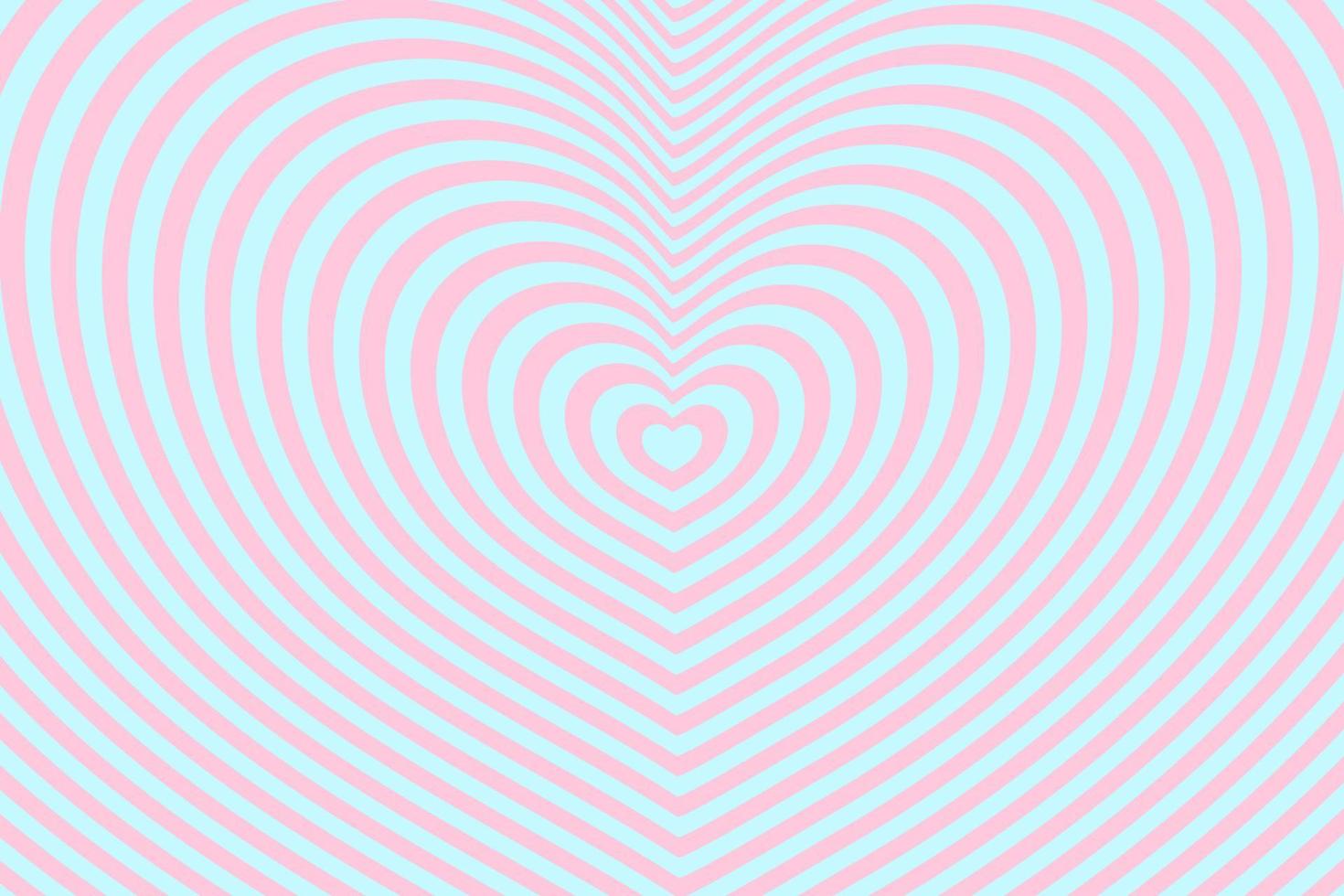 Abstract optical illusion background with a heart. Vector. vector