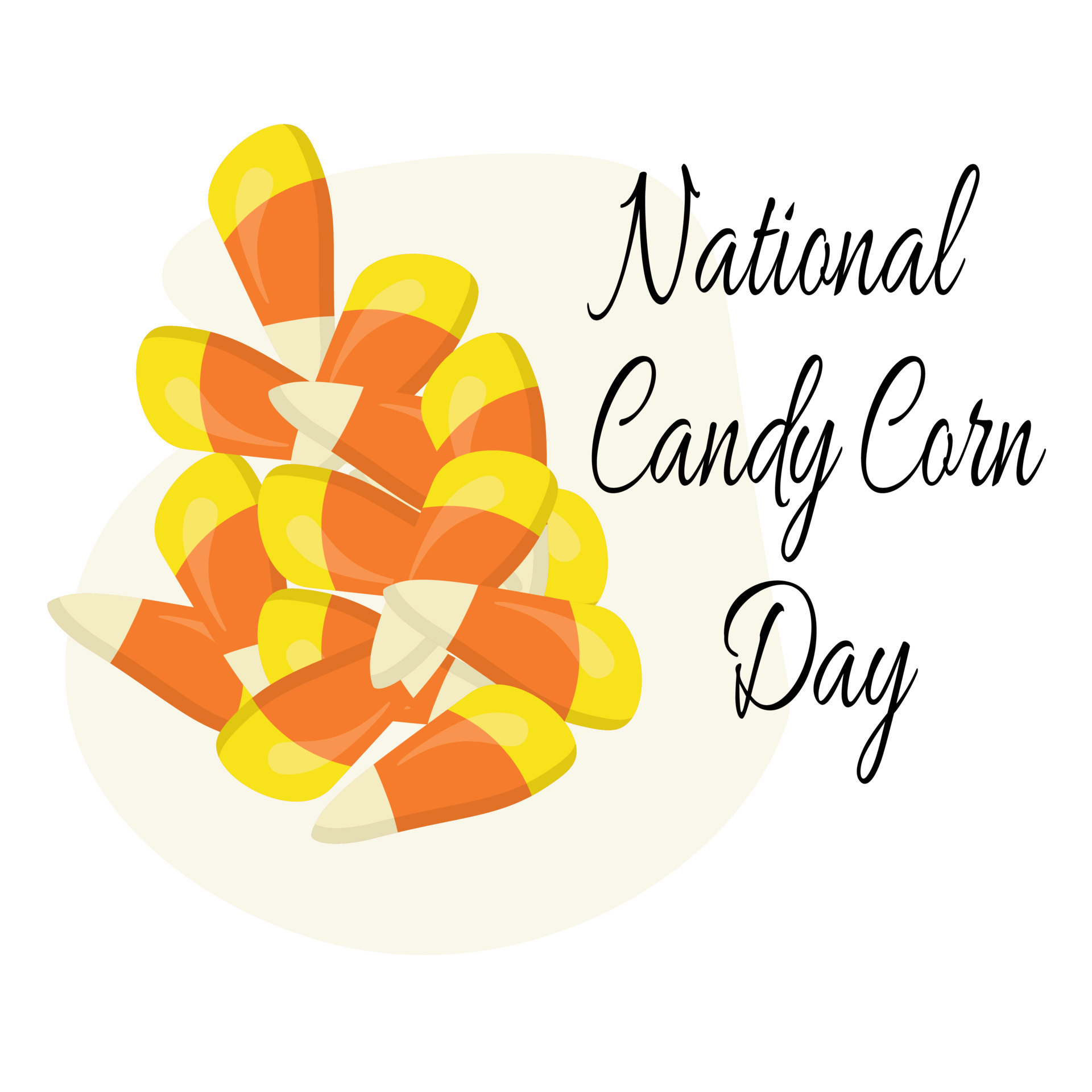 National Candy Corn Day, idea for a poster, banner, flyer or postcard 11943502 Vector Art at