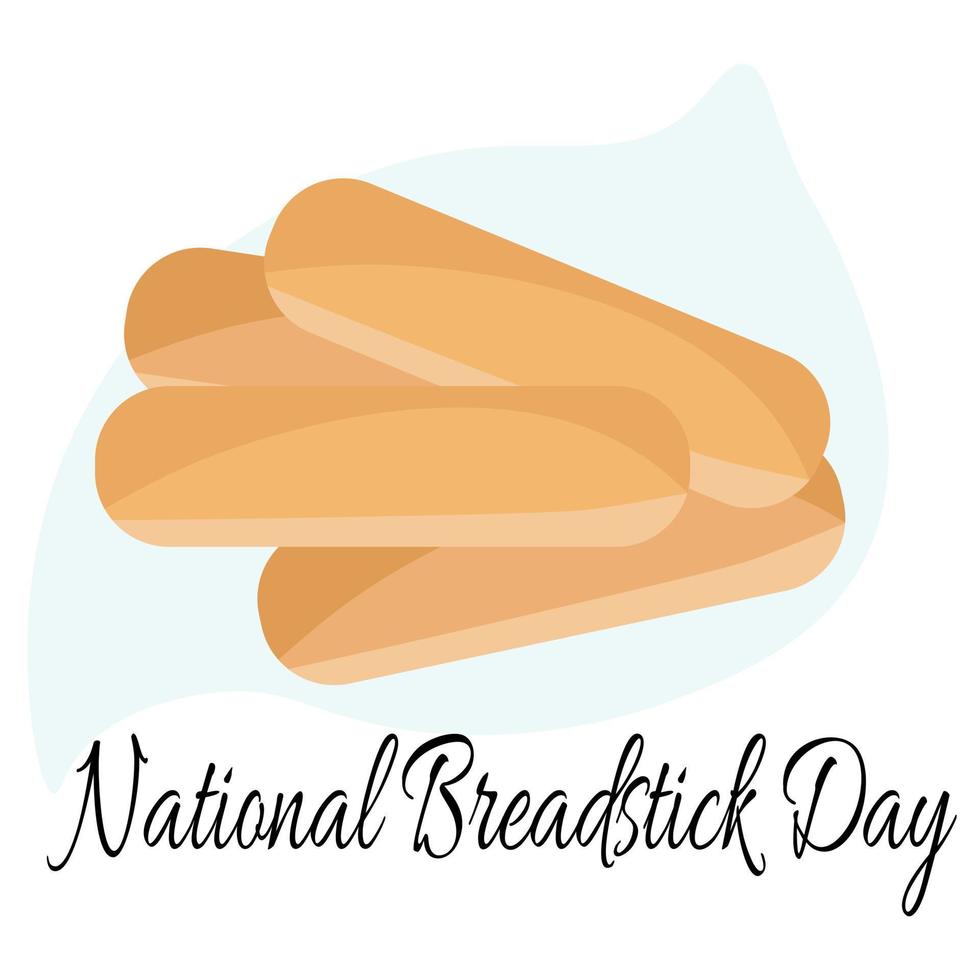 National Breadstick Day, idea for a poster, banner, flyer or menu