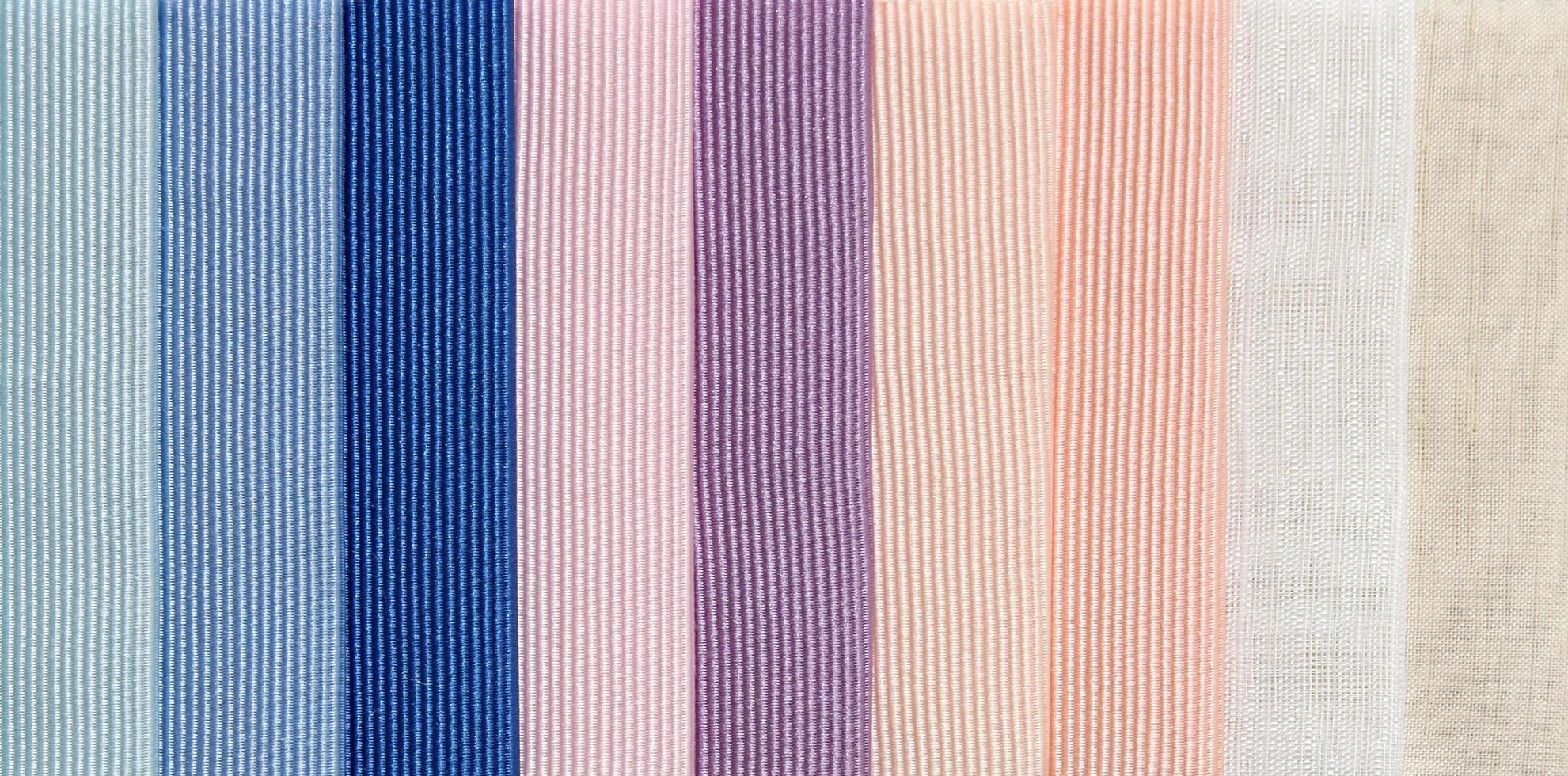 Multi color fabric texture samples photo