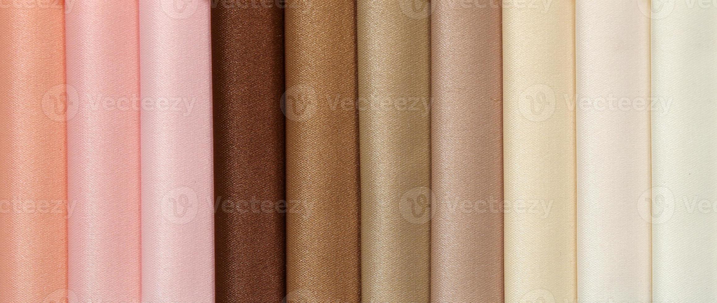 Multi color fabric texture samples photo