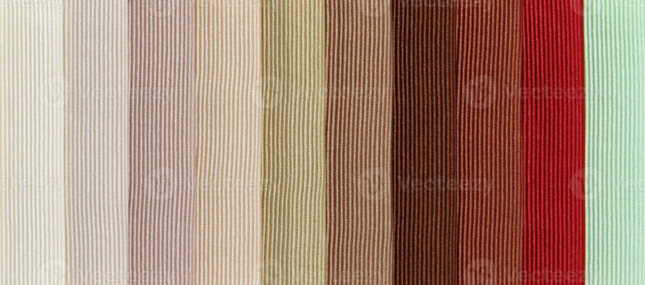 Multi color fabric texture samples photo