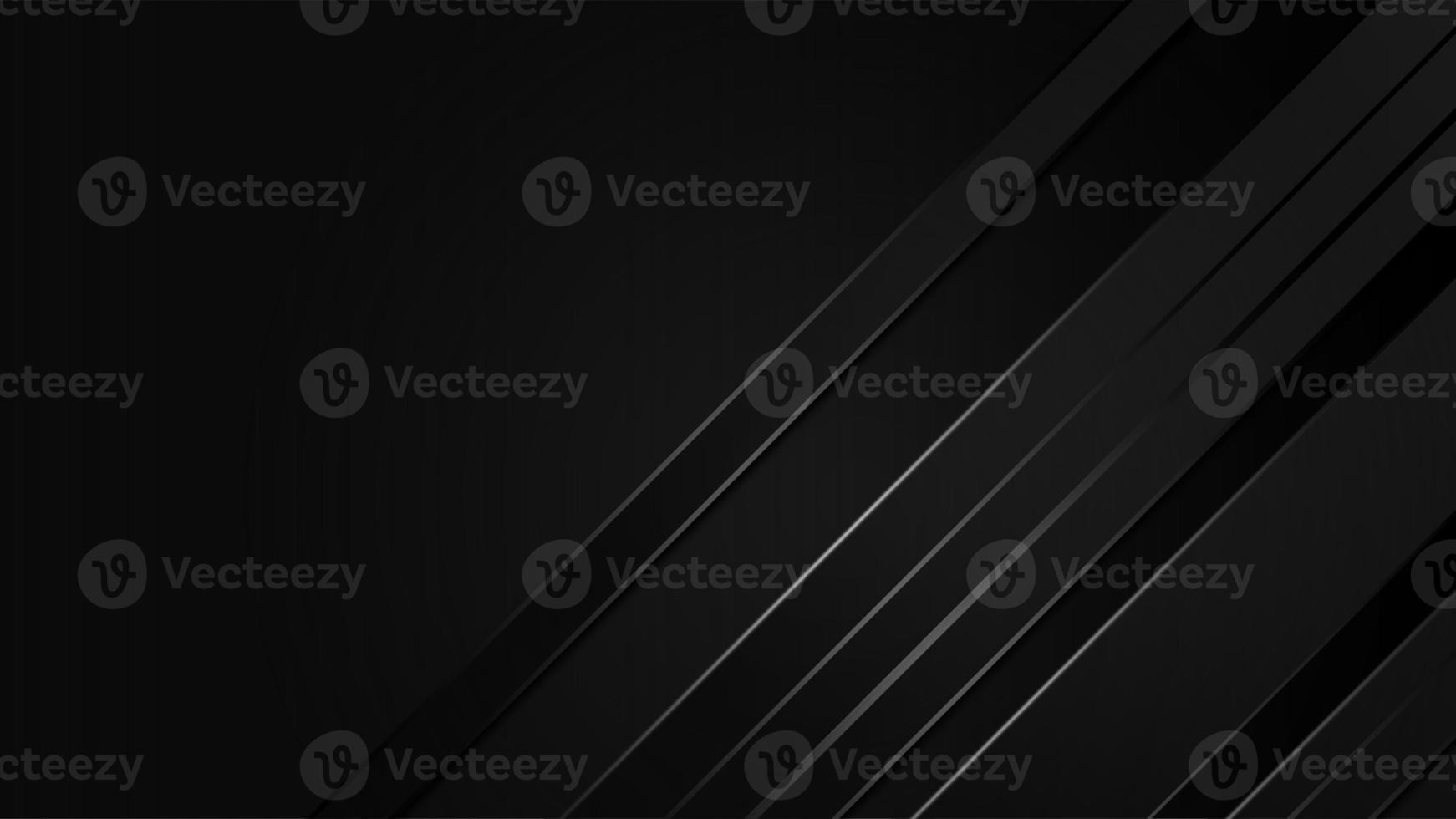 Black premium abstract background with luxury gradient geometric elements photo