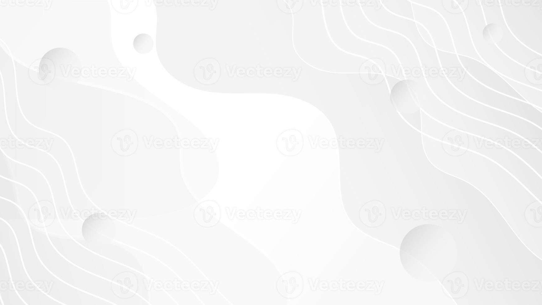 white abstract wave background with dots photo
