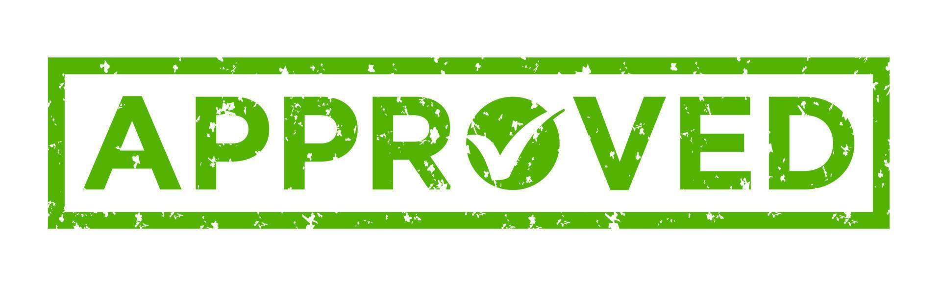 Approval sign, design element suitable for websites, print design or app vector