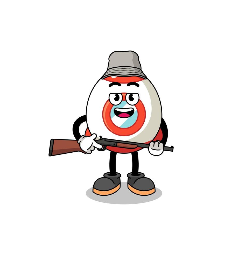 Cartoon Illustration of rocket hunter vector