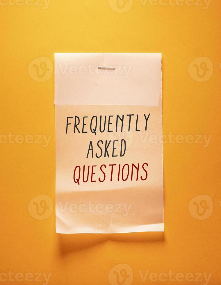 Words with Faq Business Concept idea photo