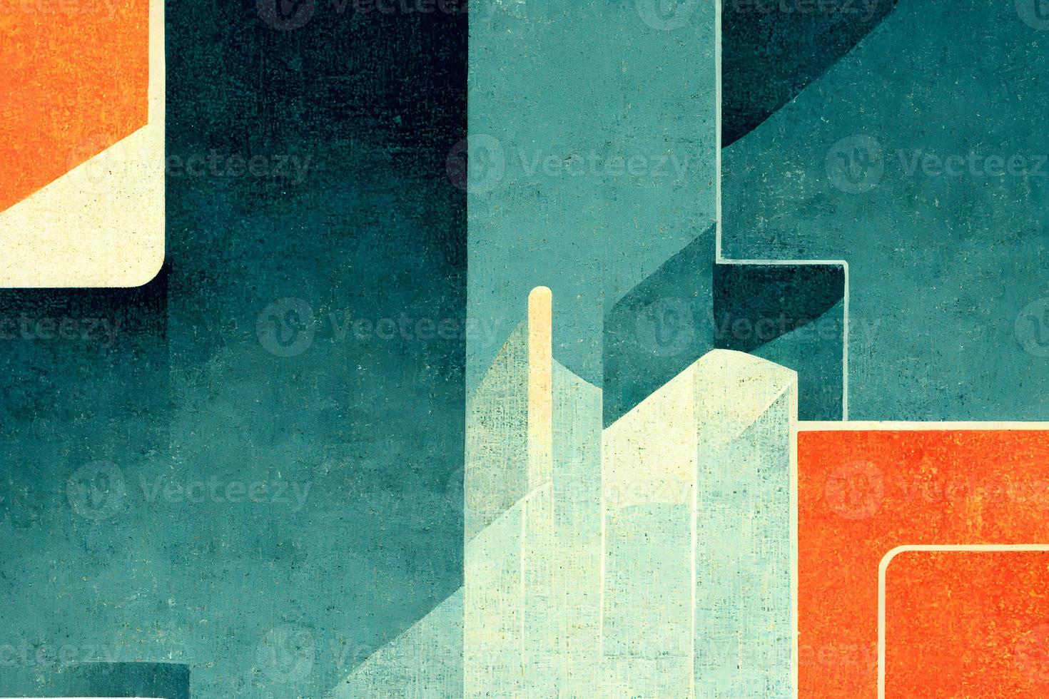 colorful abstract flat paintinglike geometrical background, neural