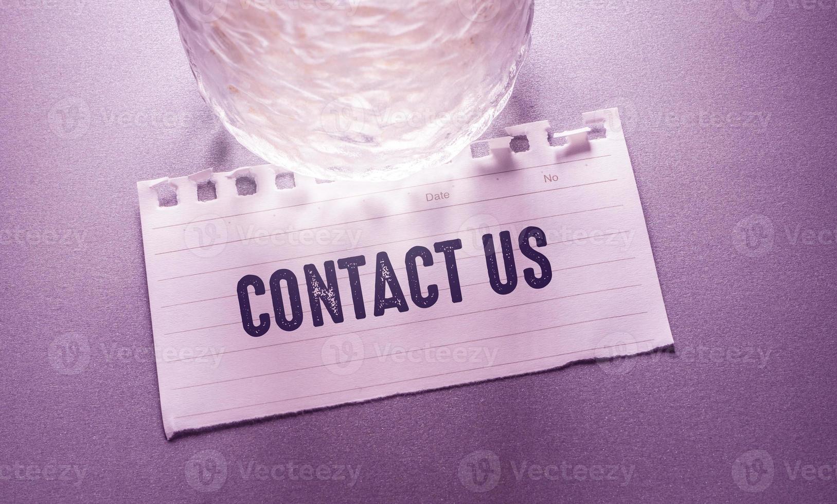 Contact us Business Concept idea photo