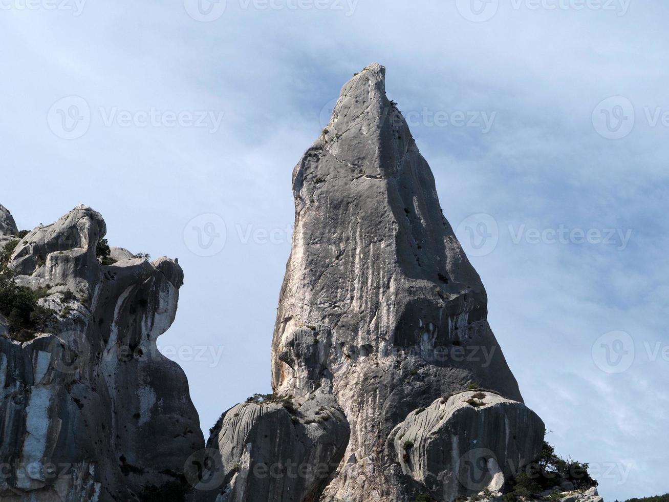 Goloritze rock cliff by the sea Sardinia Italy photo