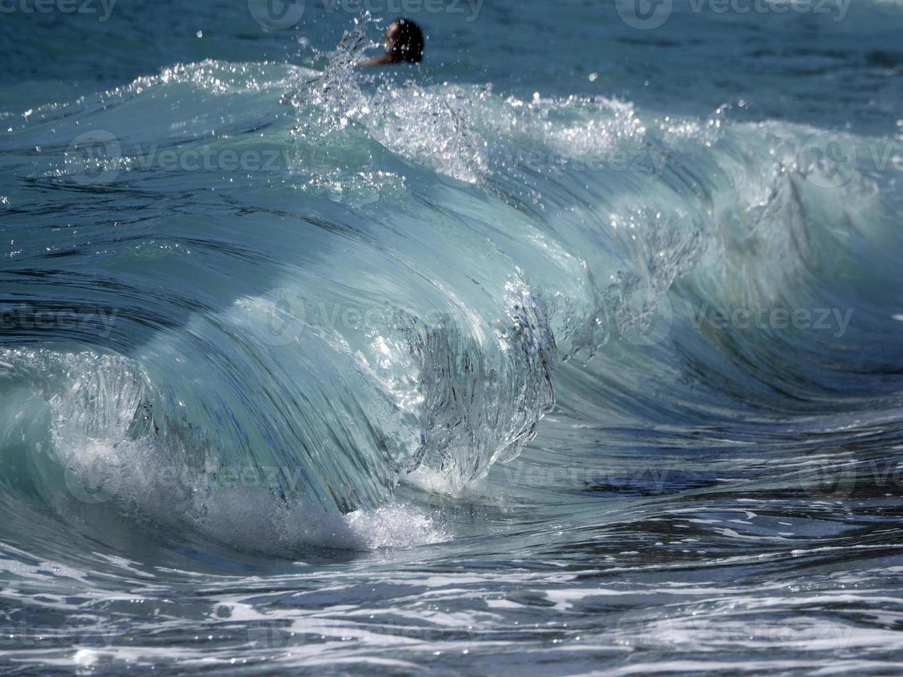 Sea wave on the shore photo