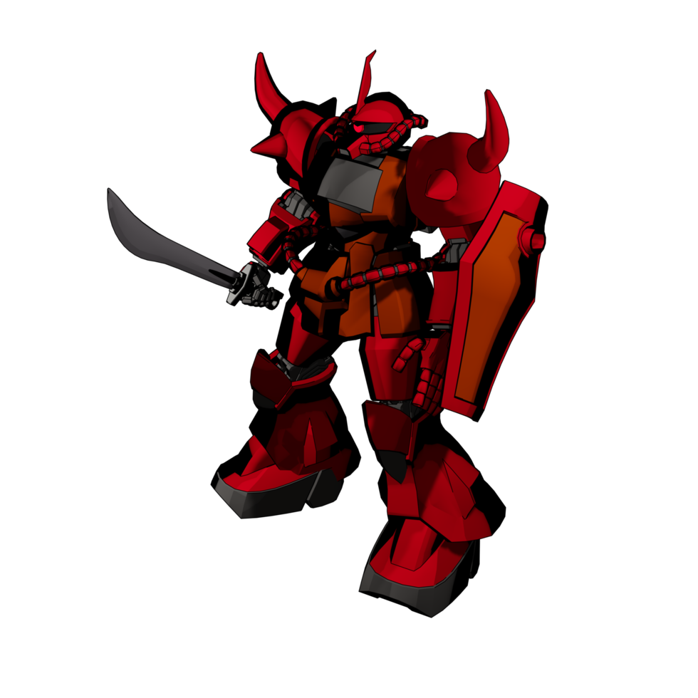 mecha avec un style de combat offensif png