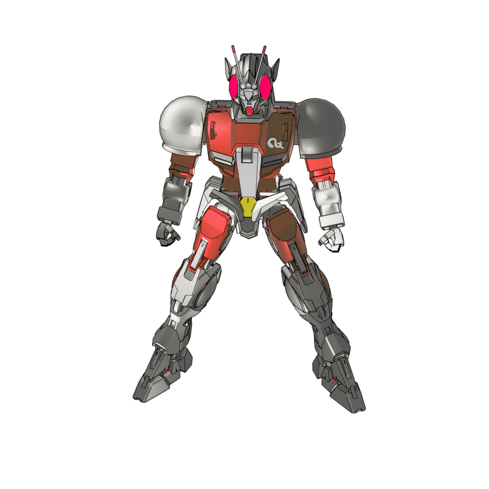 Mecha with defensive combat style png