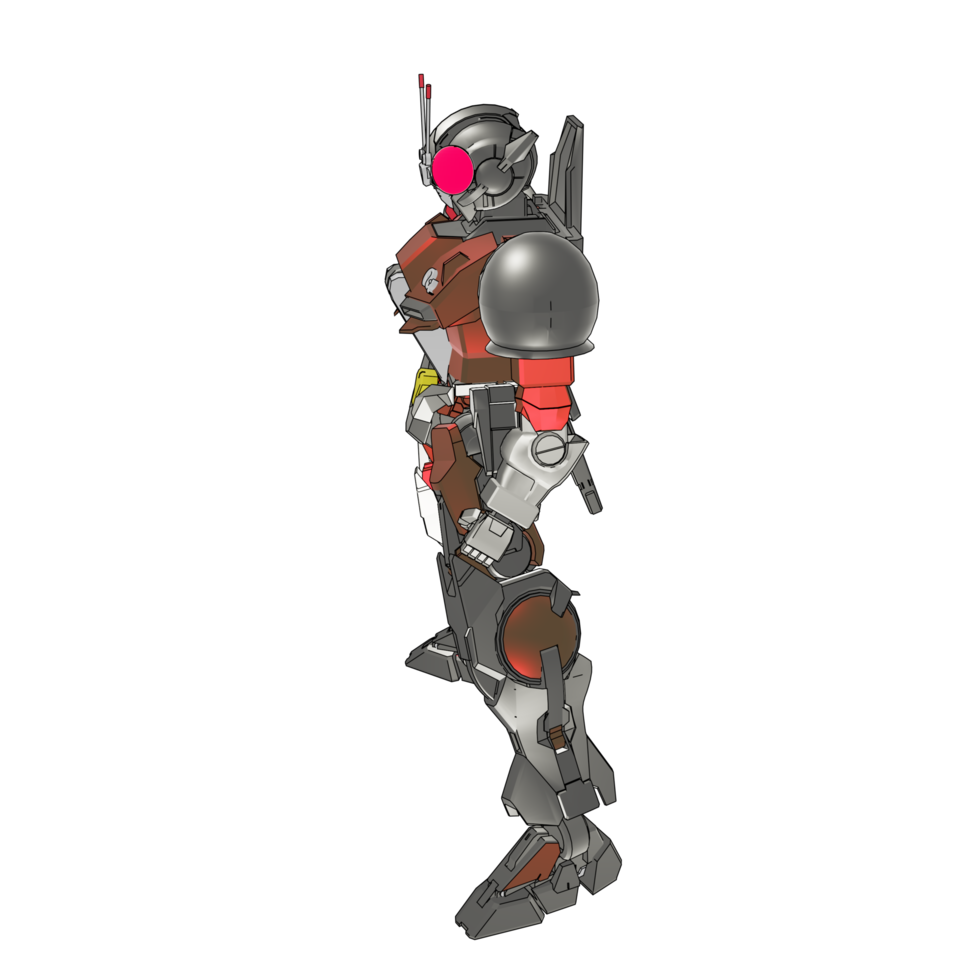 Mecha with defensive combat style png