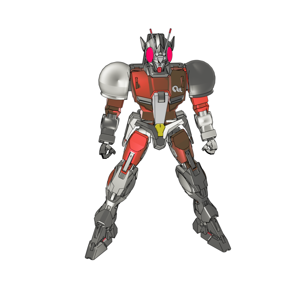 Mecha with defensive combat style png