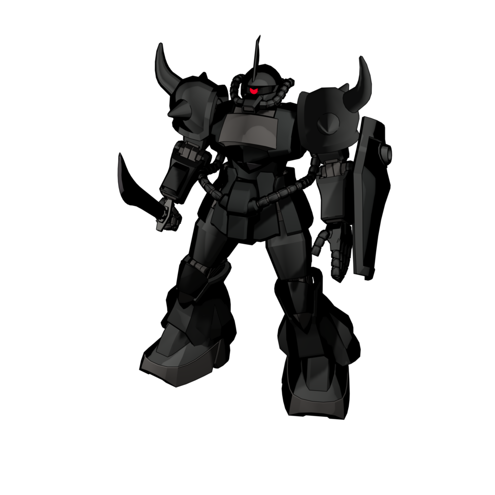 Mecha with attacking combat style png