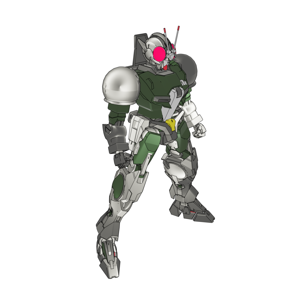 Robot with strategy combat style png