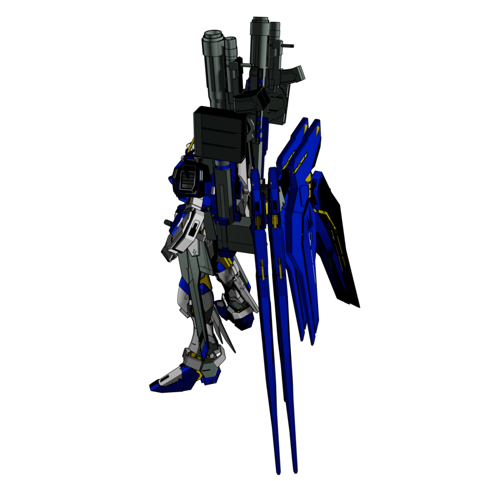 Mecha with defensive combat style png