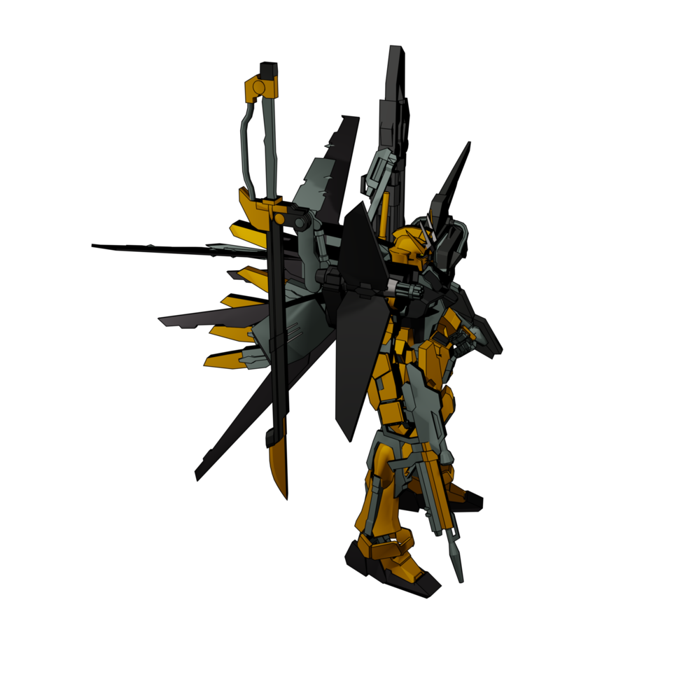 Mecha with defensive combat style png