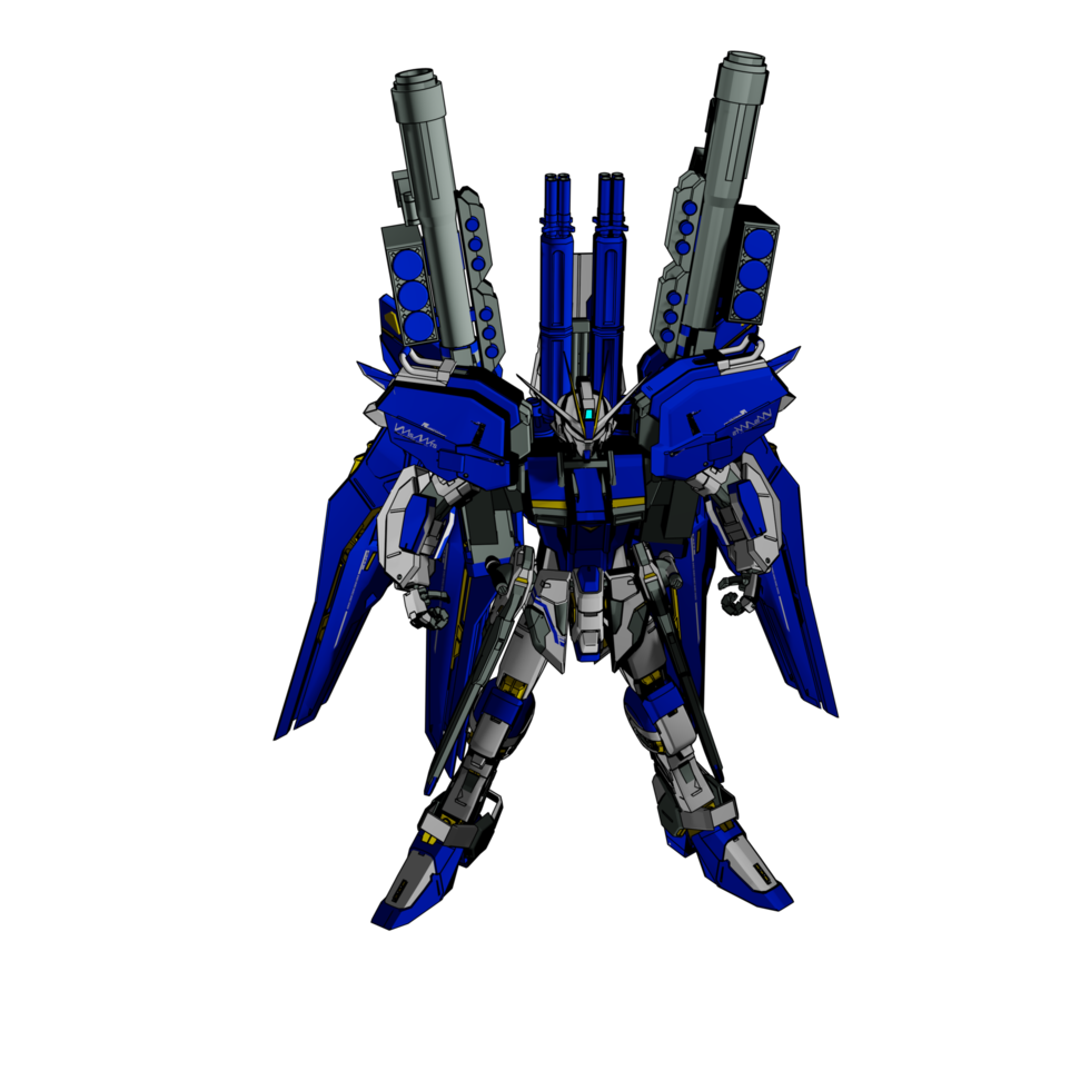Mecha with defensive combat style png