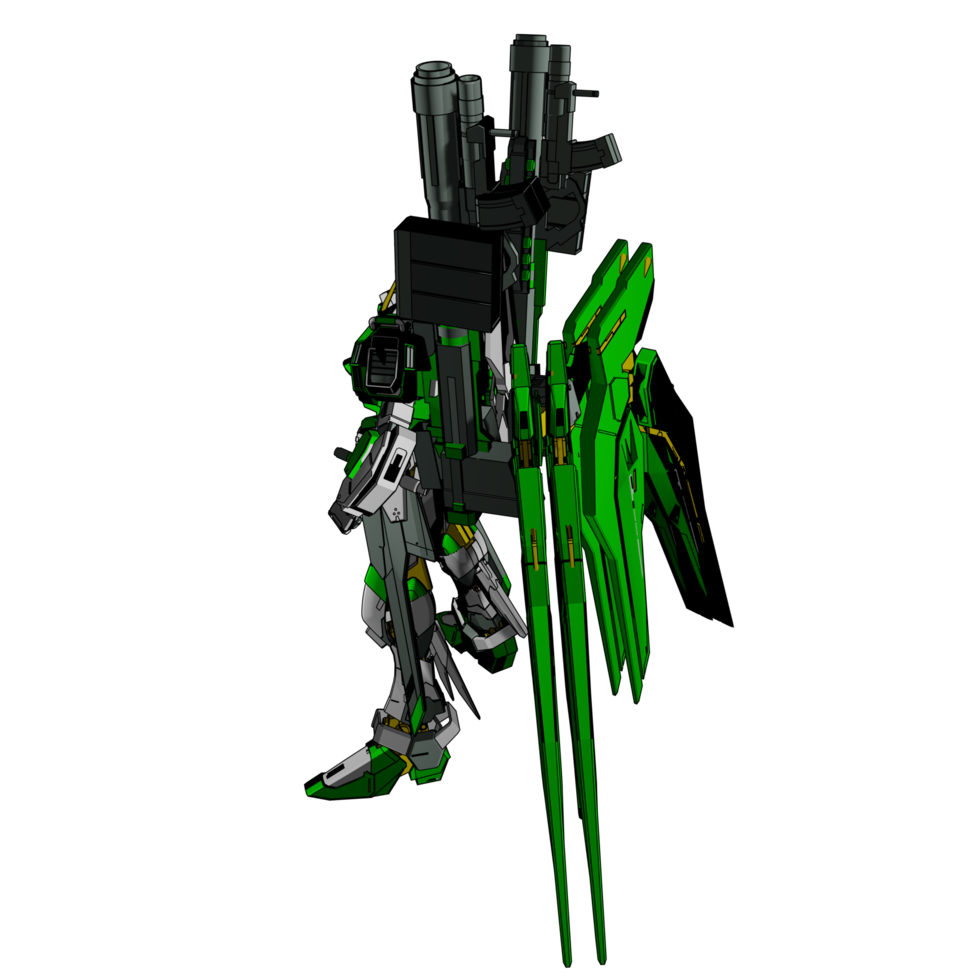 Mecha with defensive combat style png