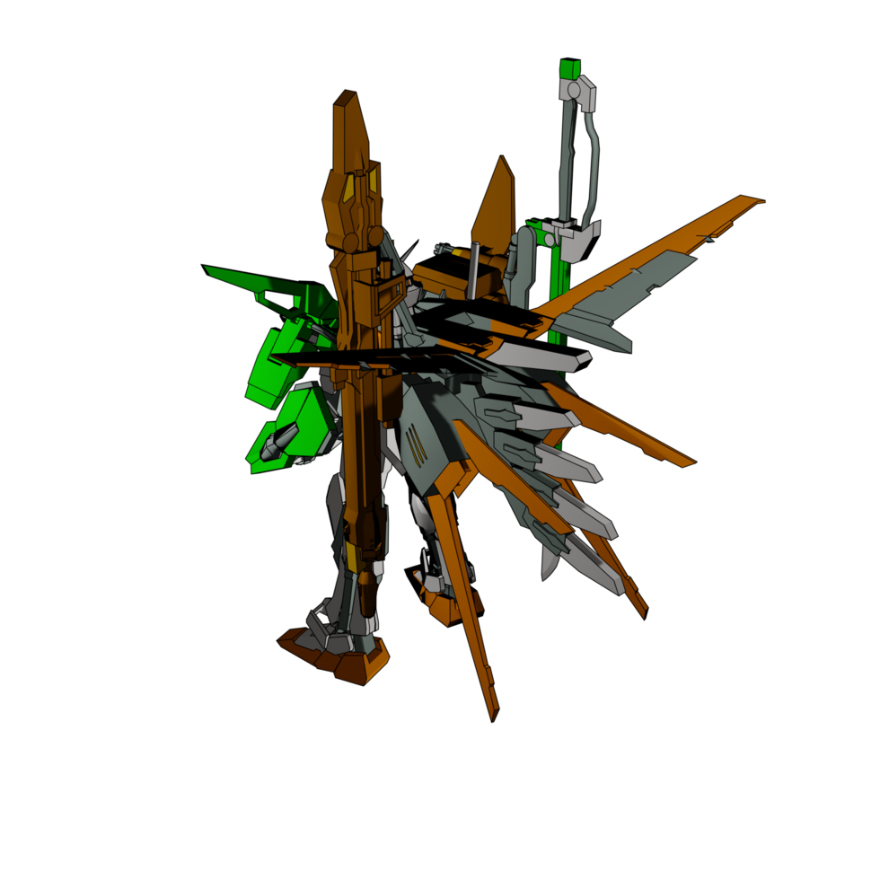 Robot with defensive combat style png