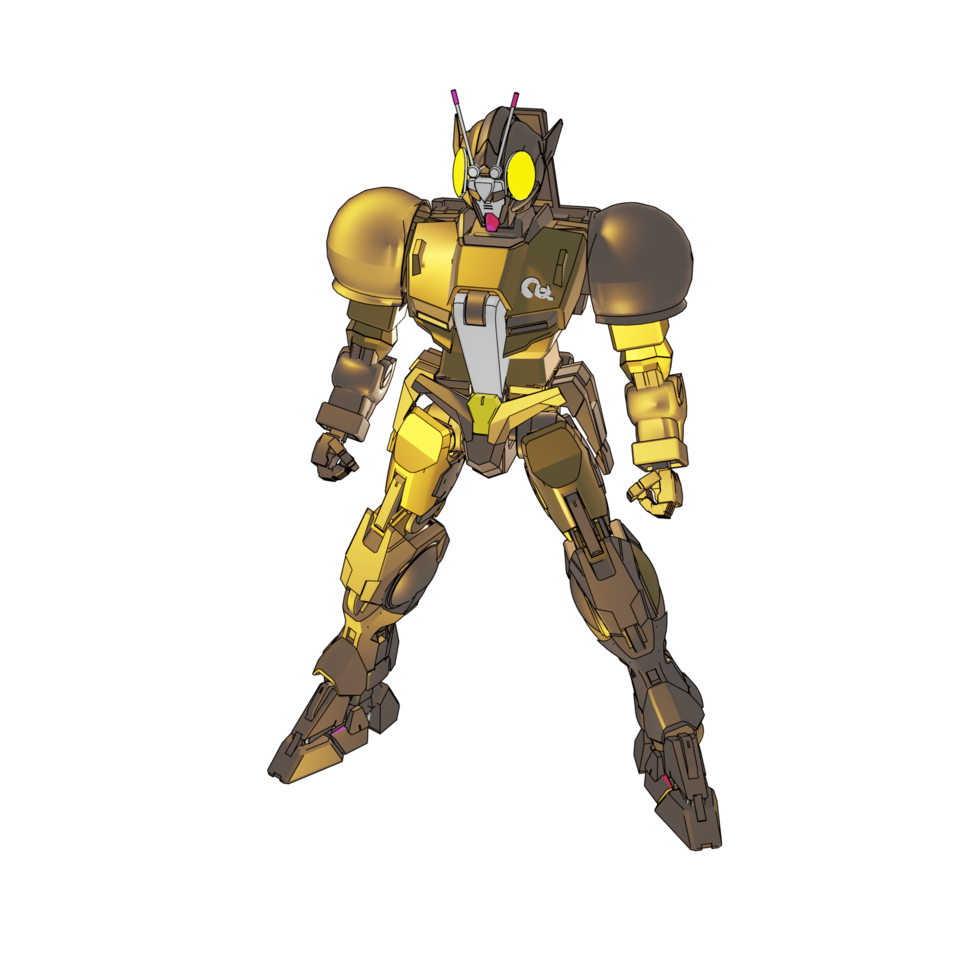 Mecha with attacking combat style png