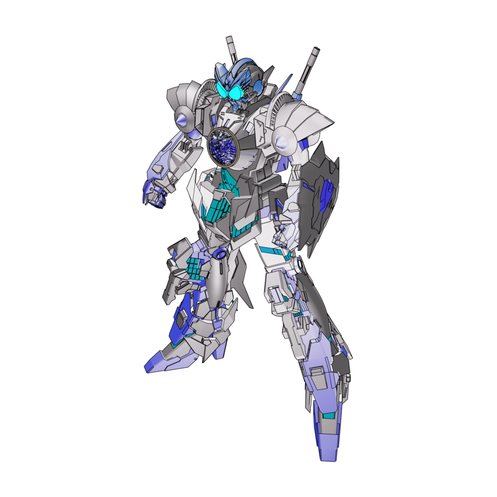 Robots with attacking combat style png