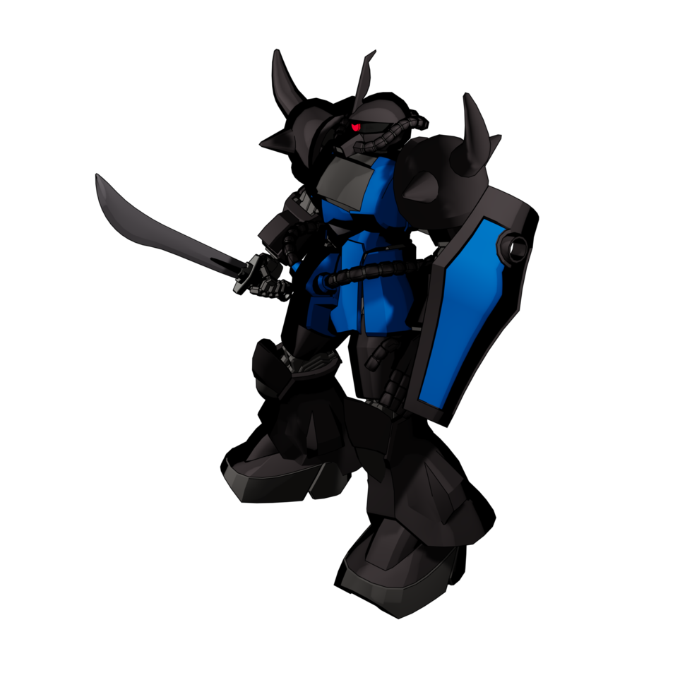 Mecha with defensive combat style png