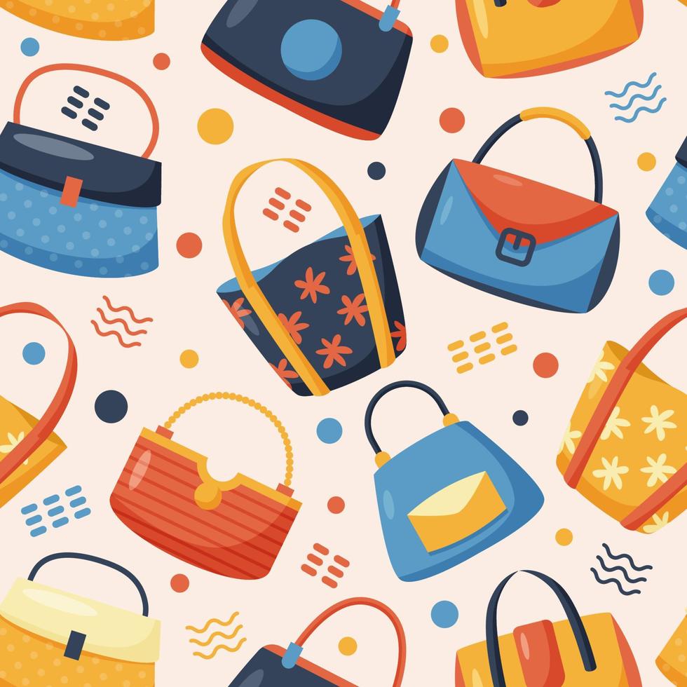 Bag Seamless Pattern vector