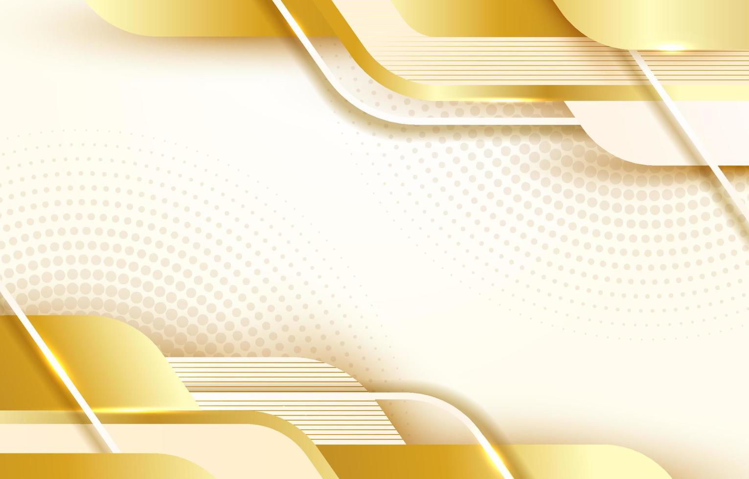 Gold and White Background vector