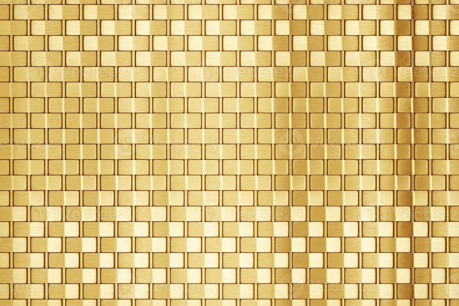 Gold carbon fiber background pattern. 3d rendering photo